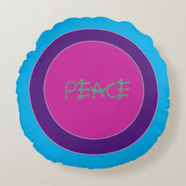 Ein Friedenssymbol Rundes Kissen