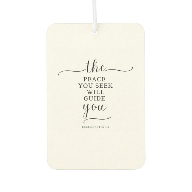 Ein Friedlicher Nachrichtenkraftwagen Autolufterfrischer (Vorderseite)