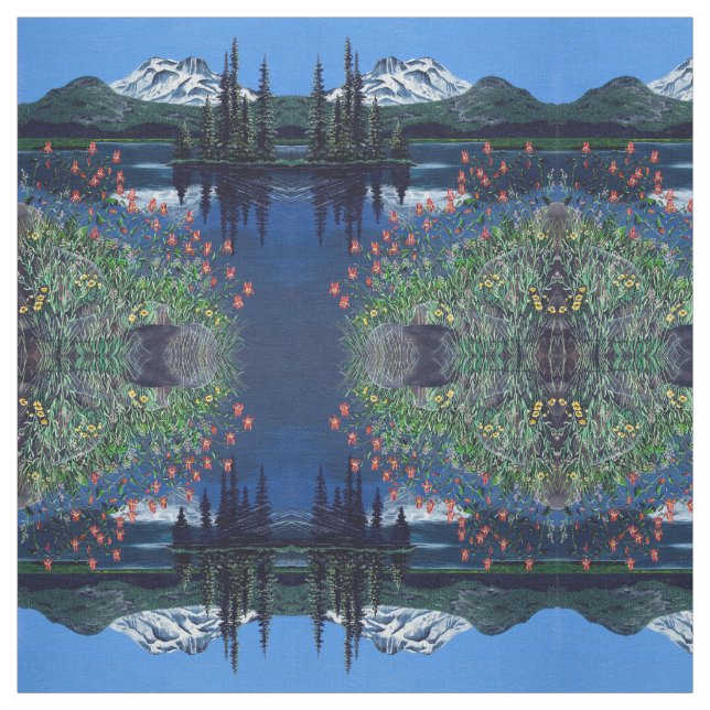 Ein Friedlicher See Stoff (Muster)