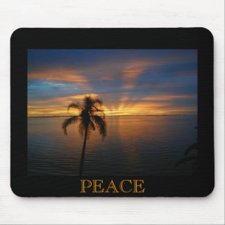 Ein friedlicher Sonnenuntergang Mousepad