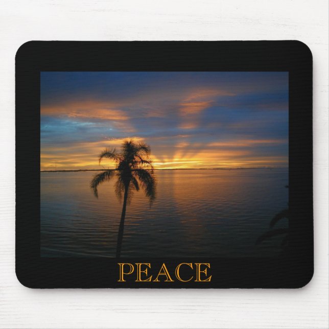 Ein friedlicher Sonnenuntergang Mousepad (Vorne)