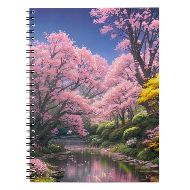 Ein Friedlicher Streich durch den dichten Wald Notizblock (Vorderseite)