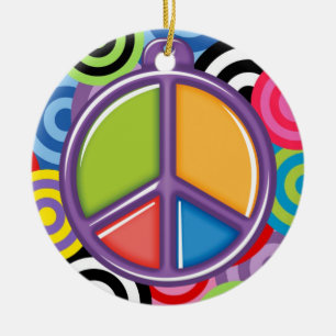 Ein Friedliches Thema - Friedenszeichen Keramikornament