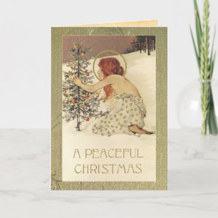 Ein friedliches Weihnachten! Feiertagskarte