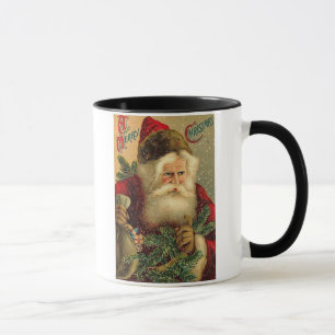 Ein froher Weihnachten Vintager Weihnachtsmann Tasse
