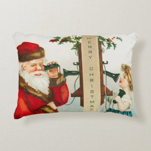 Ein froher Weihnachtsmann von Ellen Clapsaddle Dekokissen