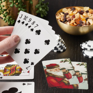 Ein froher Weihnachtsmann von Ellen Clapsaddle Spielkarten
