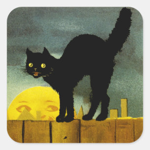 Ein frohes Halloween Quadratischer Aufkleber