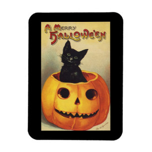 Ein frohes Halloween von Ellen Clapsaddle, Vintage Magnet