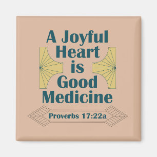 Ein frohes Herz ist das Sprichwort der guten Mediz Magnet