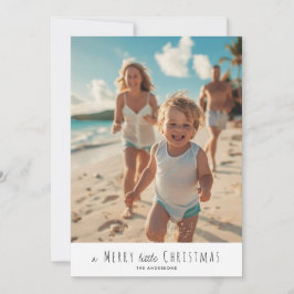 ein frohes, kleines Weihnachtsfest Feiertagskarte