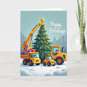Ein frohes Weihnachten aufbauen Karte