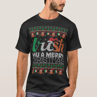 Ein frohes Weihnachten Irland hässliches Weihnacht T-Shirt