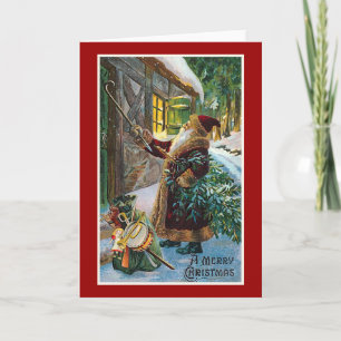"Ein frohes Weihnachten" Vintage-Weihnachten Feiertagskarte