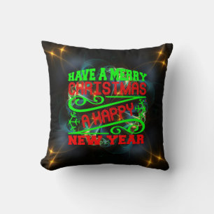 Ein frohes Weihnachtsfest - ein glückliches neues Kissen