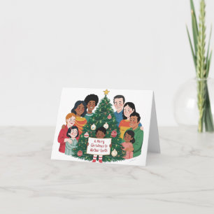 Ein frohes Weihnachtsfest für die Mutter Erde Karte
