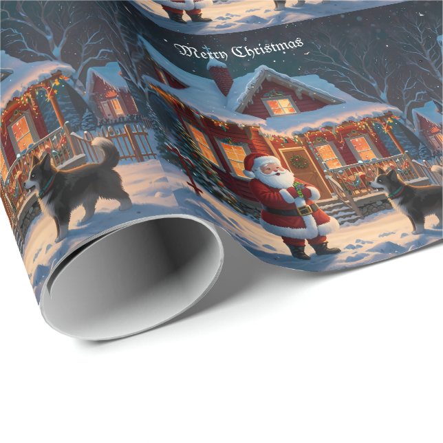 Ein frohes Weihnachtsfest Geschenkpapier (Rolleneckpunkt)