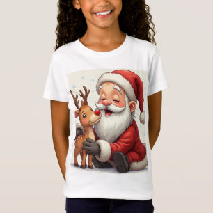 Ein frohes Weihnachtsfest mit einem niedlichen Wei T-Shirt
