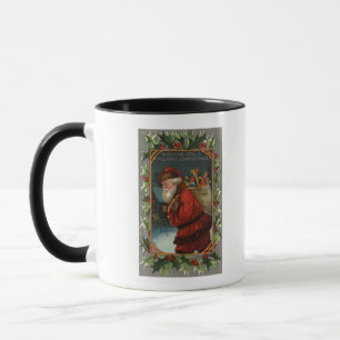 Ein frohes WeihnachtsfestSanta Marching Tasse