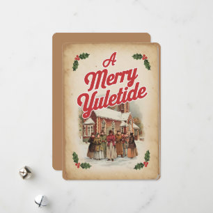Ein frohes Yuletide Gruß Feiertagskarte