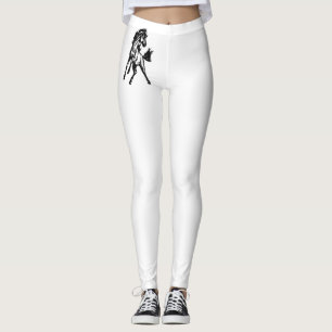 Ein fröhlich springendes Pferd in der Wildnis Leggings