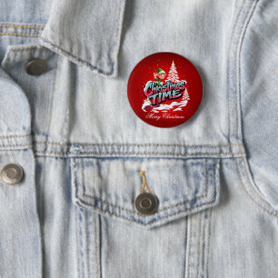 Ein fröhlicher Cartoon Button
