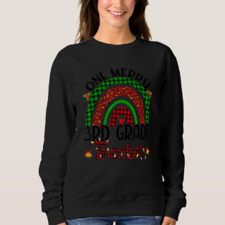 Ein fröhlicher Lehrer Lehrer der 3. Klasse Leopar Sweatshirt