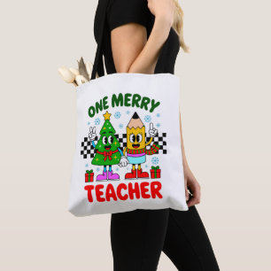 Ein fröhlicher Lehrer Weihnachtsbaum Bleistift Xma