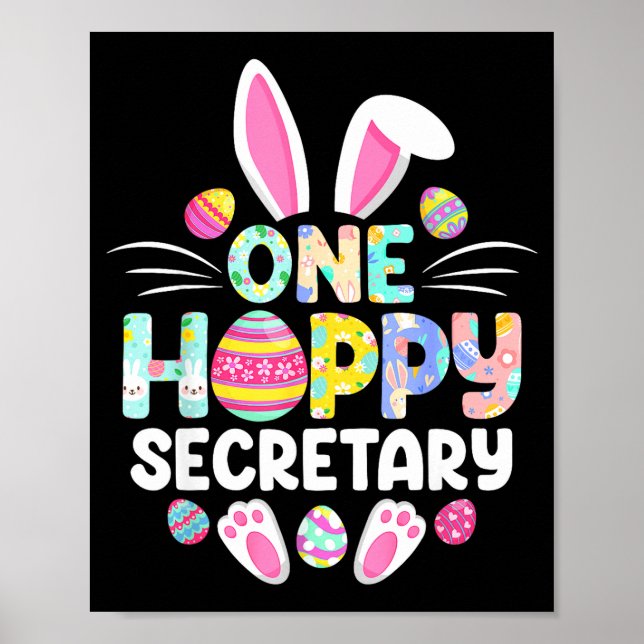 Ein fröhlicher Sekretär Lustiger Ostertag  Poster (Vorne)