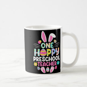 Ein fröhlicher Vorschullehrer Lustiger Ostertag Kaffeetasse