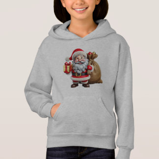 Ein fröhlicher Weihnachtsmann mit rosigen Wangen, Hoodie