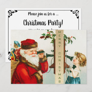 Ein fröhlicher Weihnachtsmann von Ellen Clapsaddle Einladung