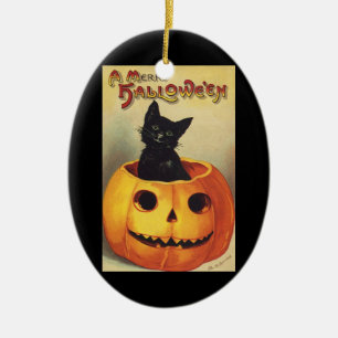 Ein fröhliches Halloween von Ellen Clapsaddle, Vin Keramikornament