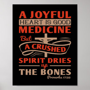 Ein fröhliches Herz ist gute Medizin Poster