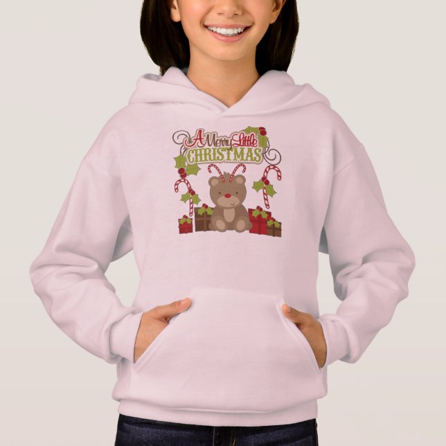 Ein fröhliches kleines Weihnachten Hoodie (Vorderseite)