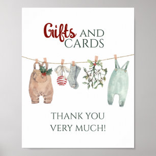 Ein fröhliches kleines Weihnachtskleid Geschenke u Poster