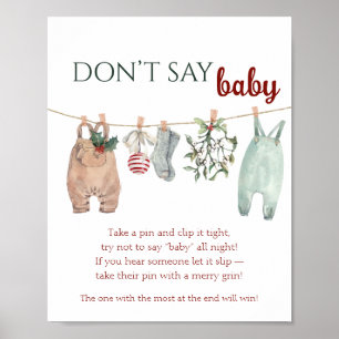 Ein fröhliches kleines Weihnachtskleid SAG NICHT B Poster