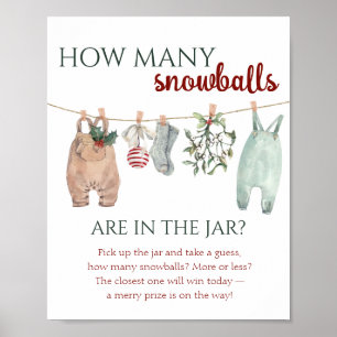 Ein fröhliches kleines Weihnachtskleid Wie viele S Poster