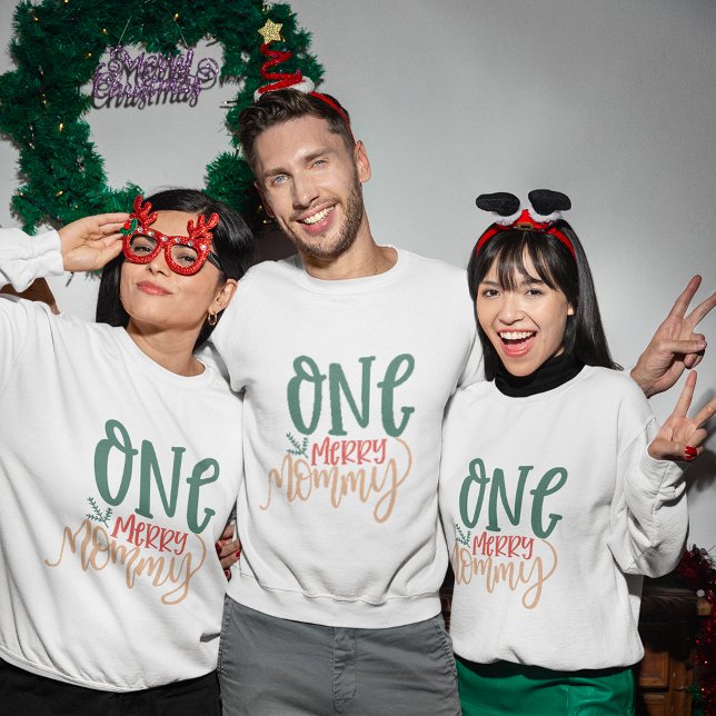 Ein fröhliches Mommy Weihnachts-Sweatshirt Sweatshirt (One merry Mommy christmas sweatshirt
)