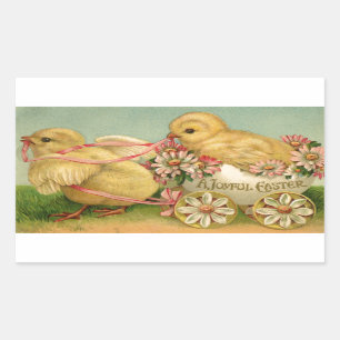 Ein fröhliches Ostern Rechteckiger Aufkleber