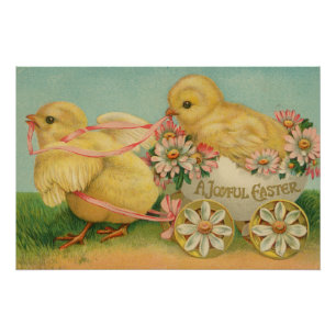 "Ein fröhliches Ostern" Vintage-Postkarte, ca. 191 Poster