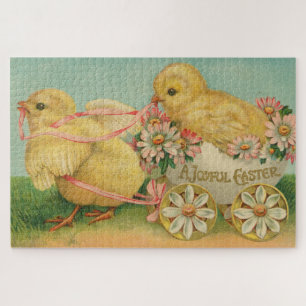 "Ein fröhliches Ostern" Vintage-Postkarte, ca. 191 Puzzle