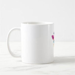 Ein fröhliches und skurriles Design einer jungen G Kaffeetasse