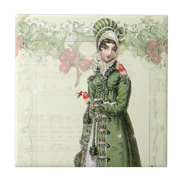 Ein fröhliches Weihnachten Fliese (Vorderseite)