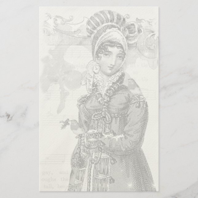 Ein fröhliches Weihnachten Jane Austen Inspirierte Briefpapier (Vorderseite)