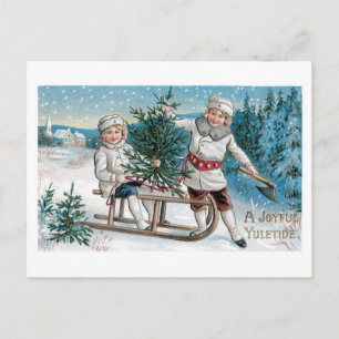 Ein fröhliches Weihnachtsfest Postkarte