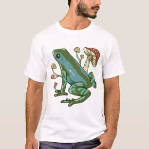 Ein Frosch mit Pilzen T-Shirt