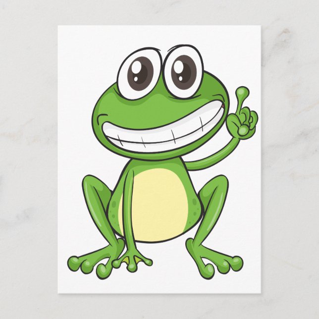 ein Frosch Postkarte (Vorderseite)