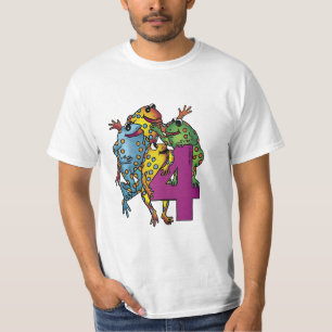 Ein Frosch zum 4. Geburtstag T-Shirt