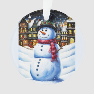 EIN FROSTY CHRISTMAVE ORNAMENT